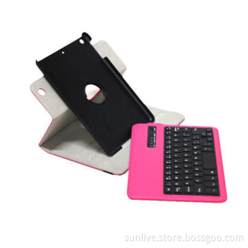Leather wireless Bluetooth keyboard for iPad mini, 3.0 to 5.0V operating voltage